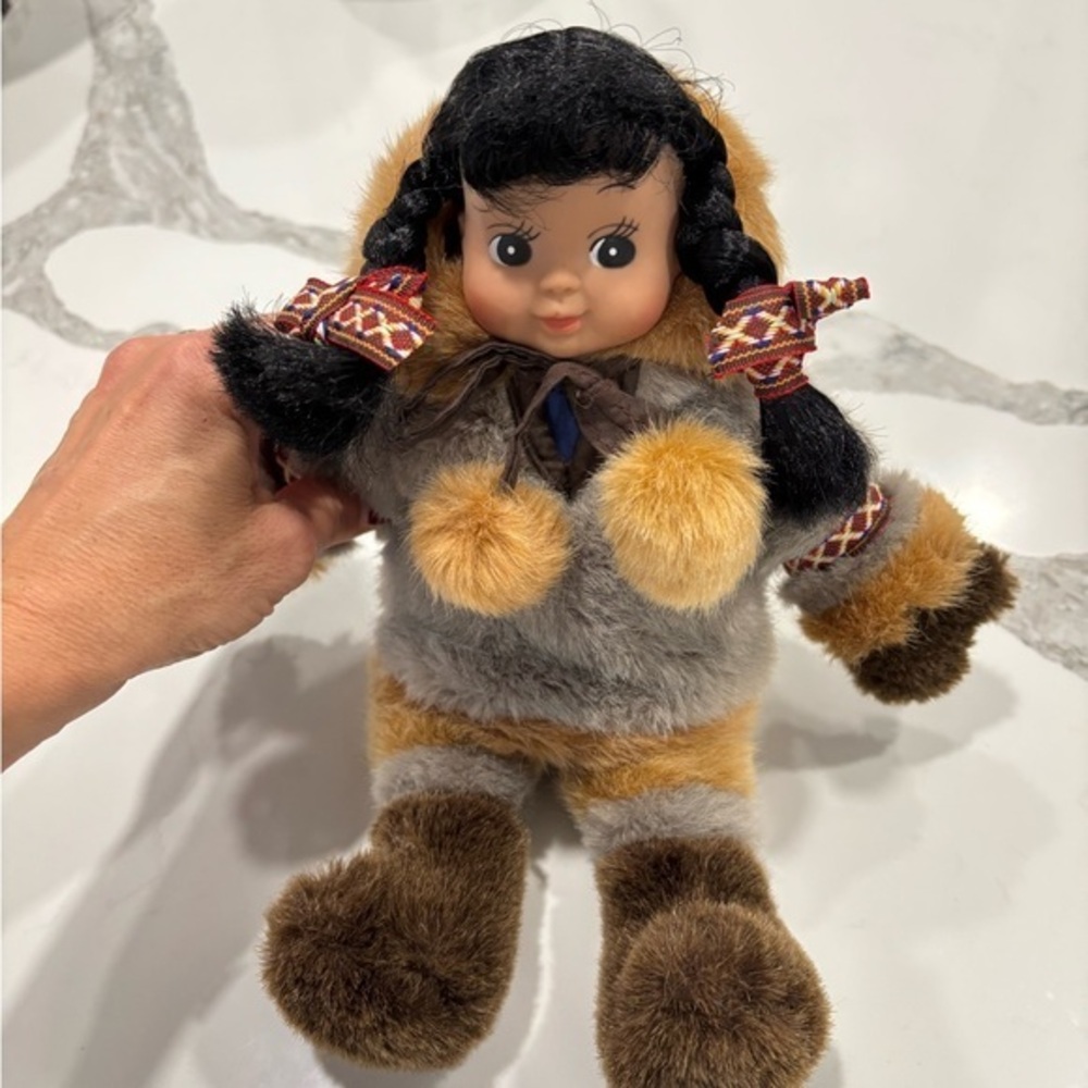 Alaskan Eskimo Girl Plush‎ Doll 10"